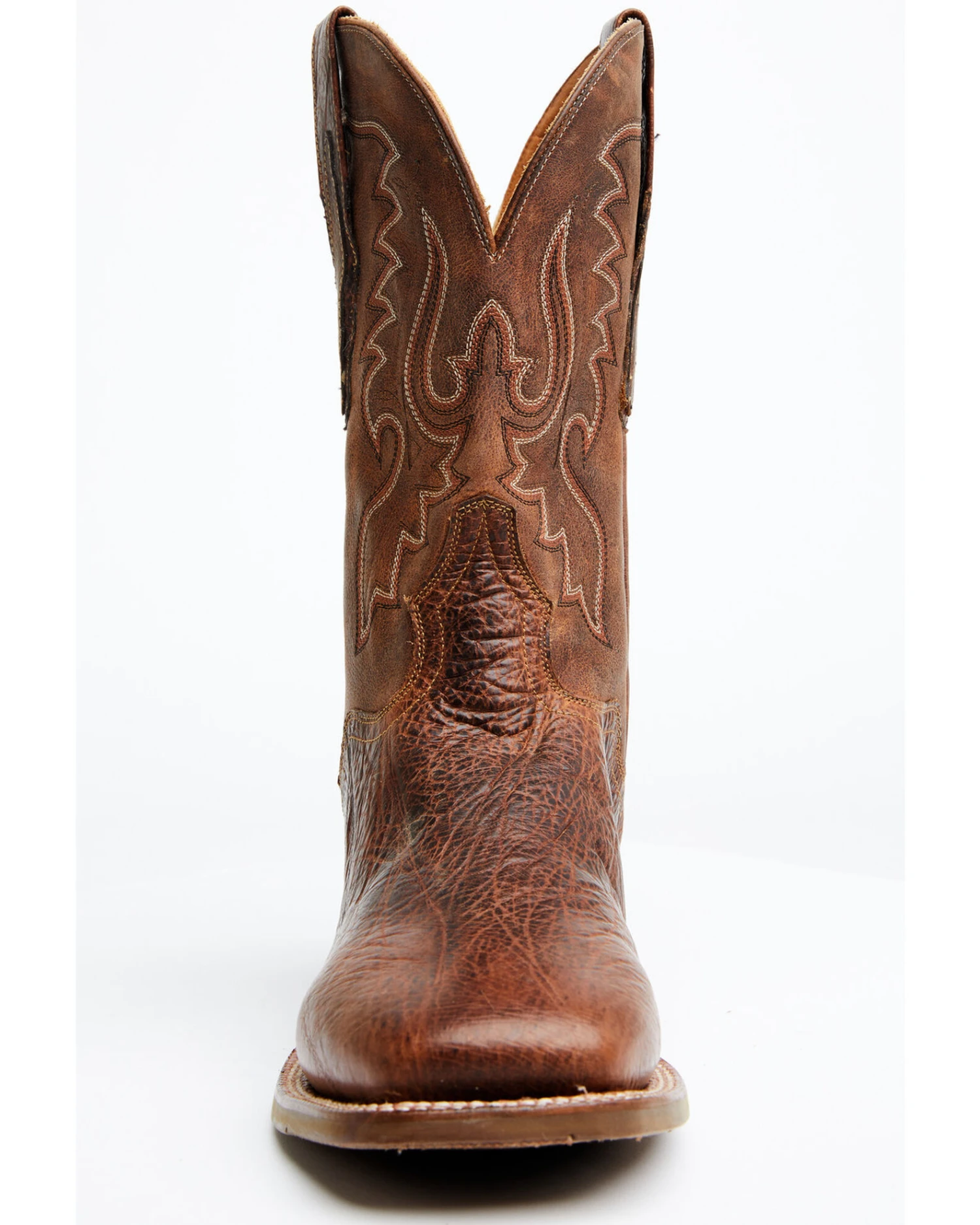 El Dorado Men's Rust Bison Western Boots - Broad Square Toe 6 El Dorado Men's Rust Bison Western Boots - Broad Square Toe - Image 4