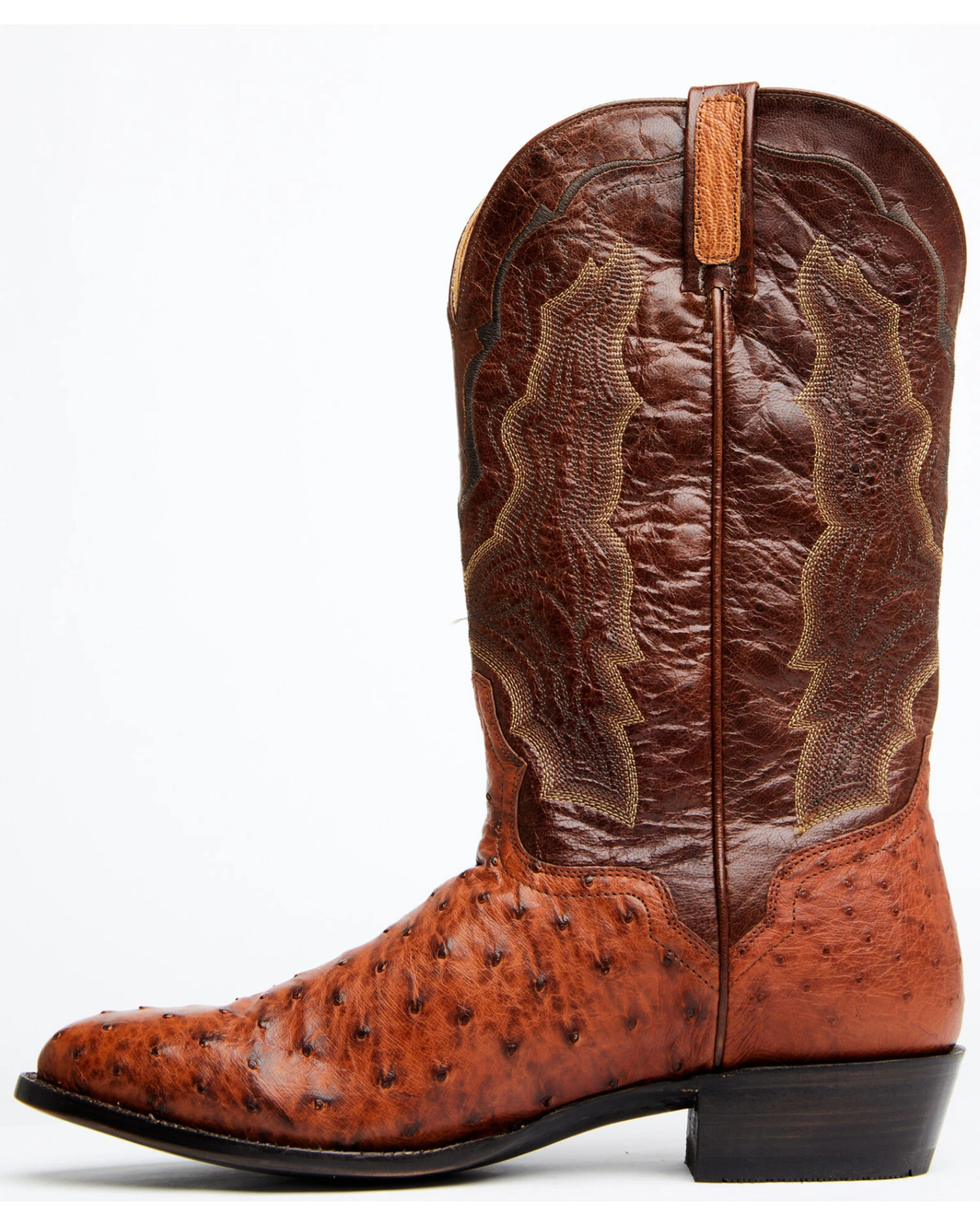 El Dorado Men's Exotic Full-Quill Ostrich Skin Western Boots - Medium Toe 5 El Dorado Men's Exotic Full-Quill Ostrich Skin Western Boots - Medium Toe - Image 3