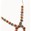 Shyanne Women's Canyon Sunset Red Turquoise Squash Blossom Necklace 2 Shyanne Women's Canyon Sunset Red Turquoise Squash Blossom Necklace -Twisted X Sales 2000350650 040 P1
