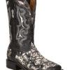 Corral Men's Exotic Python Skin Inlay Western Boots - Square Toe