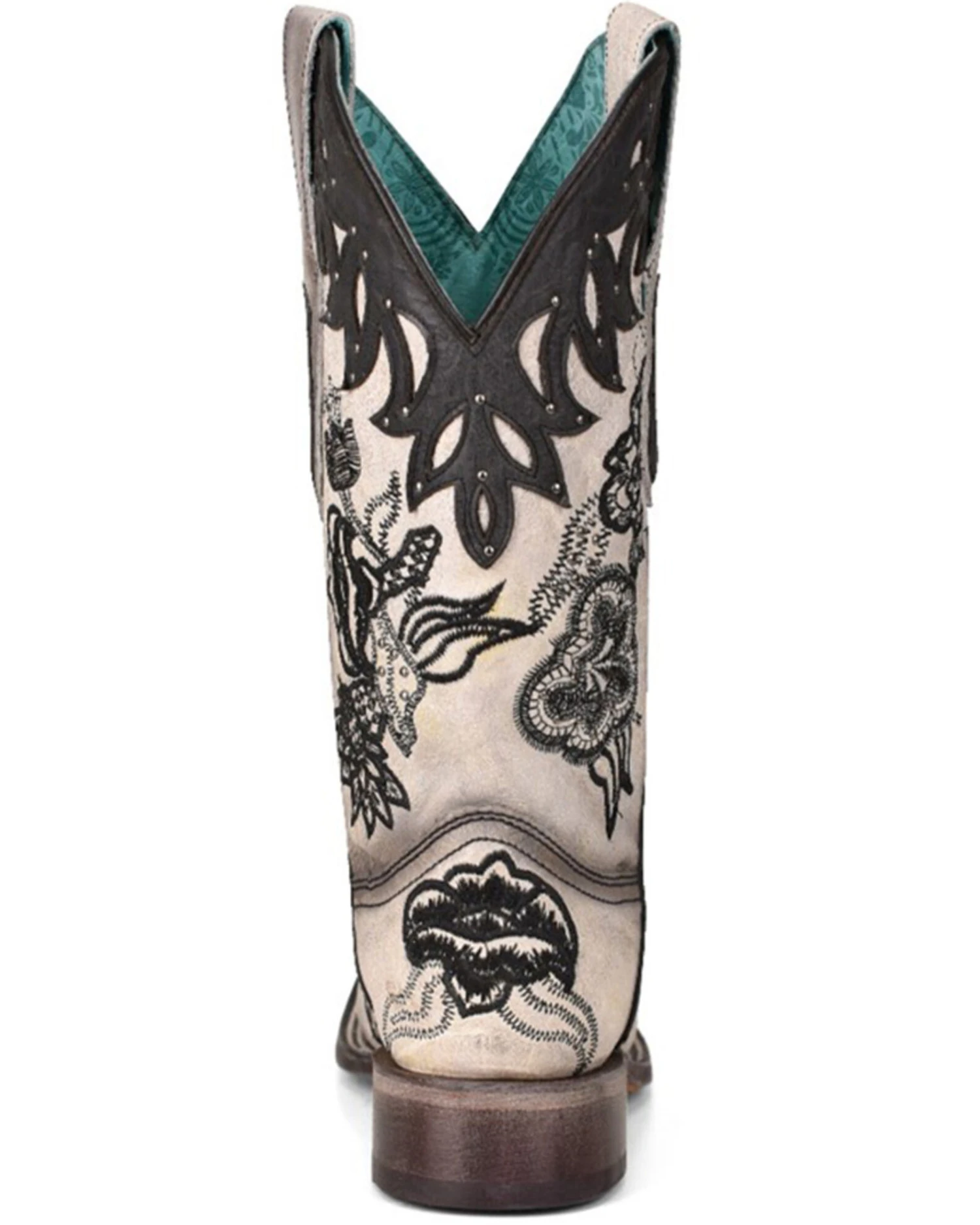 Corral Women's White Overlay Western Boots - Square Toe 6 Corral Women's White Overlay Western Boots - Square Toe - Image 4