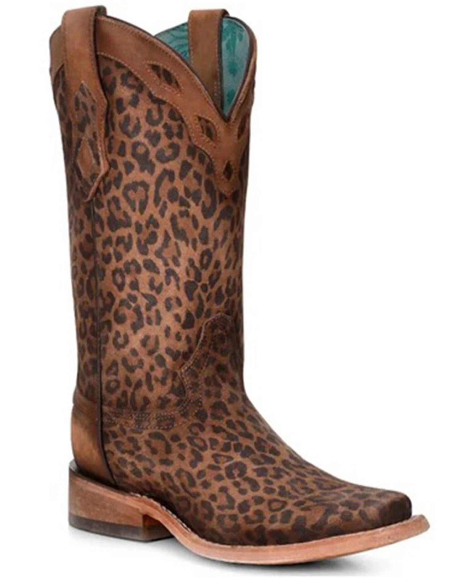Corral Women's Leopard Print Western Boots - Square Toe 3 Corral Women's Leopard Print Western Boots - Square Toe