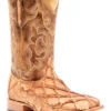 Cody James Men's Caramel Matte Pirarucu Exotic Western Boots - Broad Square Toe  -Twisted X Sales 2000351586 255 P1