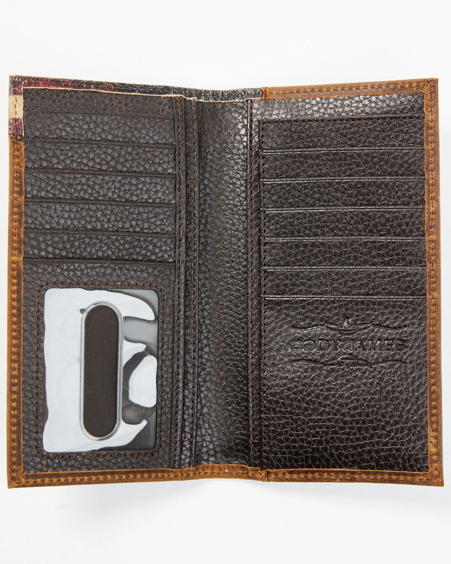 Cody James Men's Distressed Patriotic Checkbook Wallet 4 Cody James Men's Distressed Patriotic Checkbook Wallet - Image 2