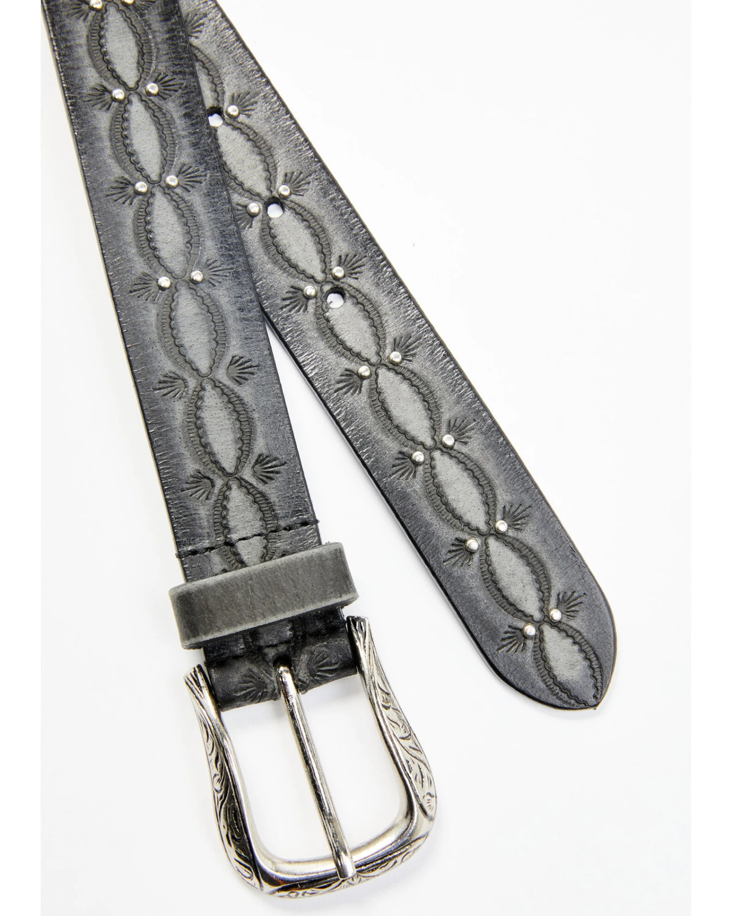 Shyanne Women's Embossed & Studded Leather Belt 4 Shyanne Women's Embossed & Studded Leather Belt - Image 2