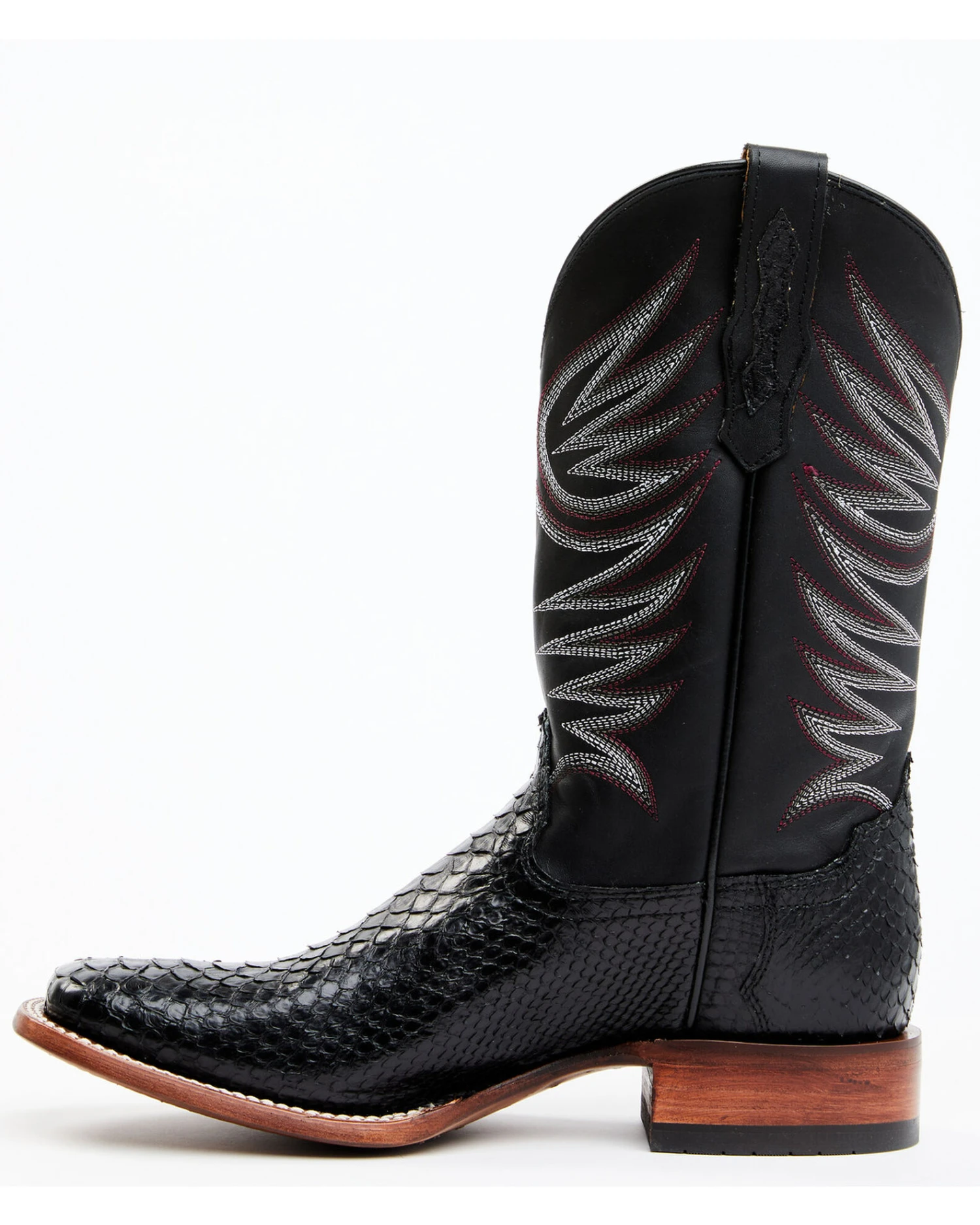 Cody James Men's Matte Python Exotic Western Boots - Broad Square Toe 5 Cody James Men's Matte Python Exotic Western Boots - Broad Square Toe - Image 3