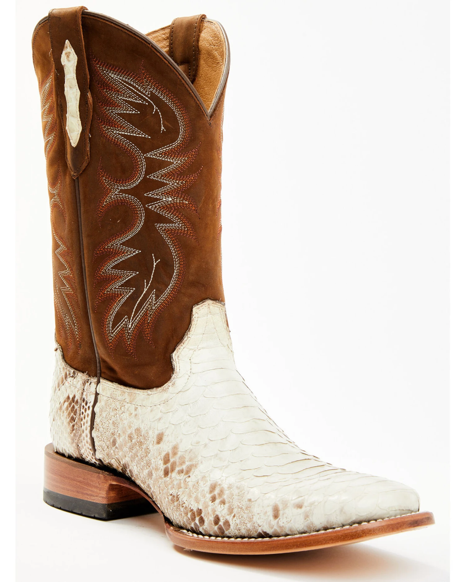Cody James Men's Bone Python Exotic Western Boot - Broad Square Toe 3 Cody James Men's Bone Python Exotic Western Boot - Broad Square Toe