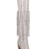 Dingo Women's Kitty Kat Snake Print Fringe Tall Western Boot - Pointed Toe -Twisted X Sales 2000356787 100 P1