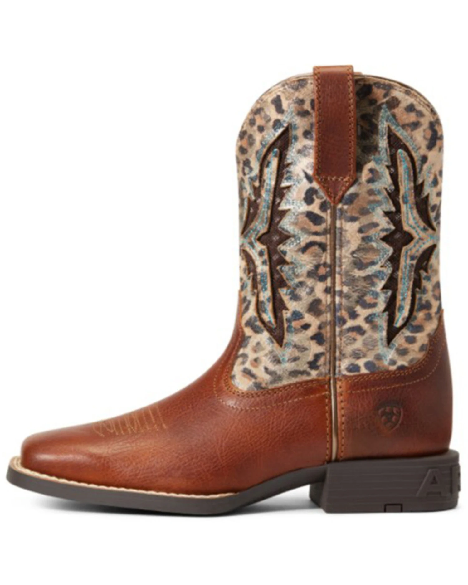 Ariat Girls' Koel VentTEK Leopard Print Western Boots - Broad Square Toe 4 Ariat Girls' Koel VentTEK Leopard Print Western Boots - Broad Square Toe - Image 2