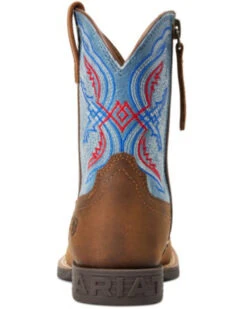 Ariat Boys' Double Kicker Easy Fit Distressed Western Boots - Broad Square Toe  -Twisted X Sales 2000357334 200 P3