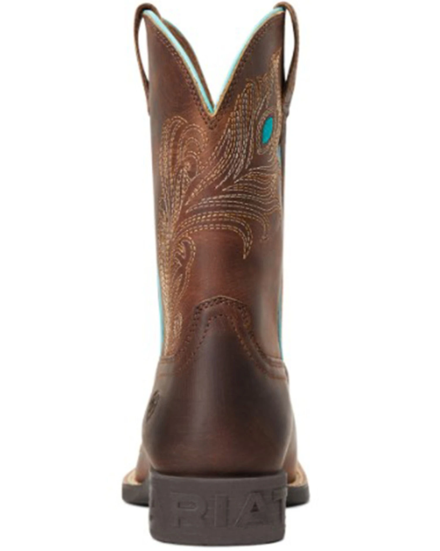 Ariat Girls' Bright Eyes II Hat Leather Boot - Broad Square Toe 5 Ariat Girls' Bright Eyes II Hat Leather Boot - Broad Square Toe - Image 3