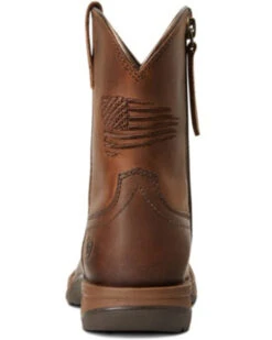 Ariat Boys' Anthem Patriot Easy Fit Distressed Brown Full-Grain Western Boot - Square Toe 10 Ariat Boys' Anthem Patriot Easy Fit Distressed Brown Full-Grain Western Boot - Square Toe -Twisted X Sales 2000357345 200 P3