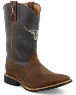 Twisted X Boys' Top Hand Western Boots - Broad Square Toe
