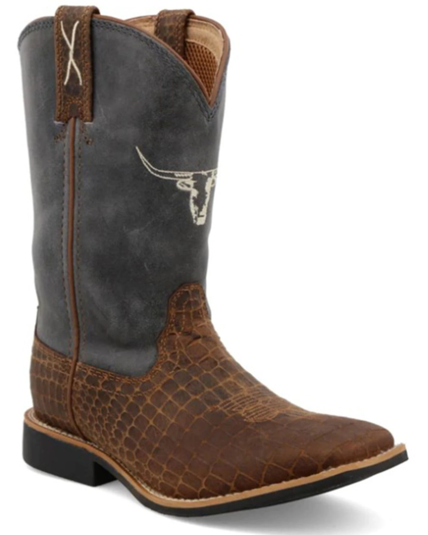 Twisted X Boys' Top Hand Western Boots - Broad Square Toe 3 Twisted X Boys' Top Hand Western Boots - Broad Square Toe