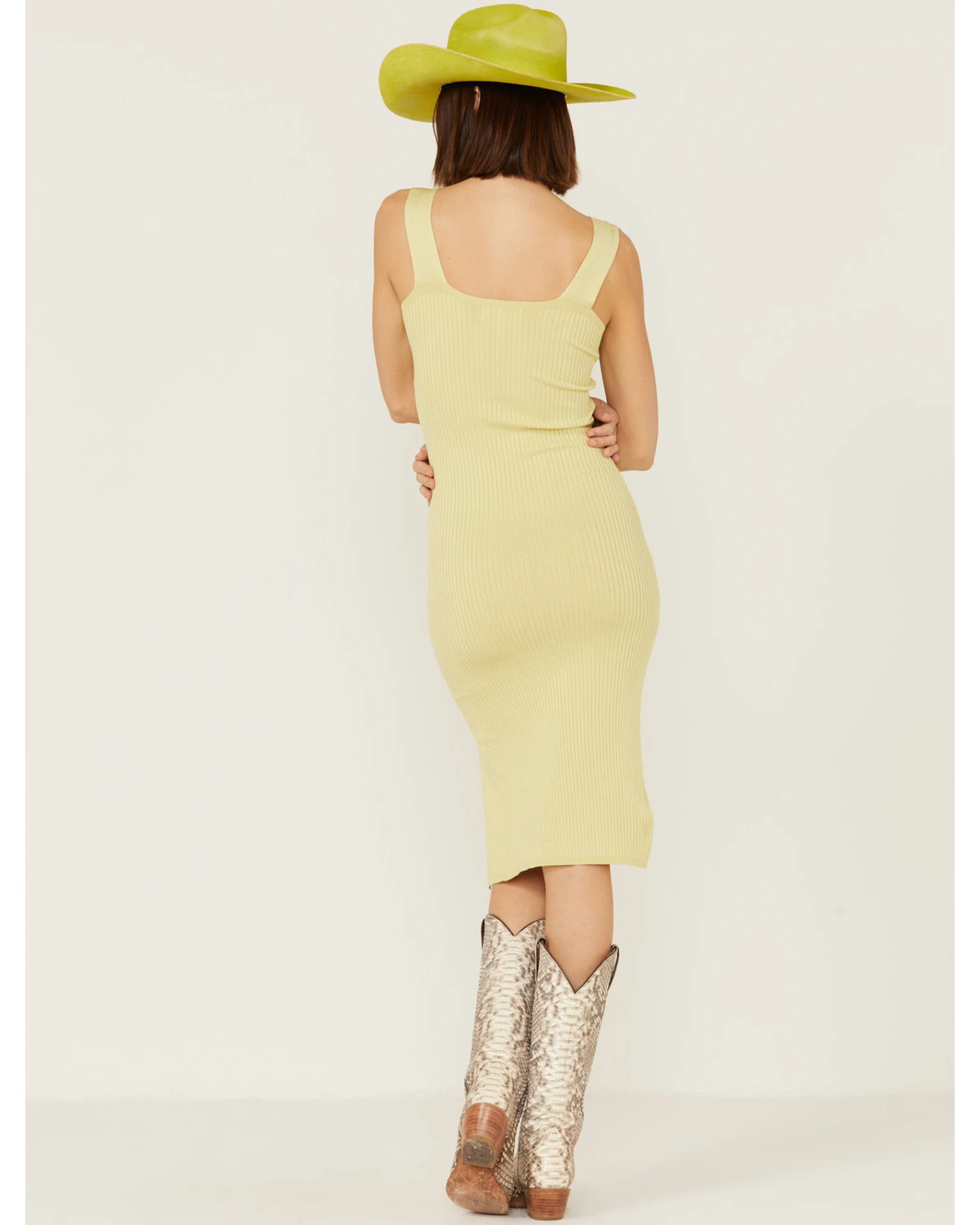 Shyanne Women's Ribbed Sweater Knit Midi Bodycon Dress 6 Shyanne Women's Ribbed Sweater Knit Midi Bodycon Dress - Image 4