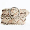 Cleo + Wolf Women's Double Prong Braided Leather Belt -Twisted X Sales 2000359199 103 P1