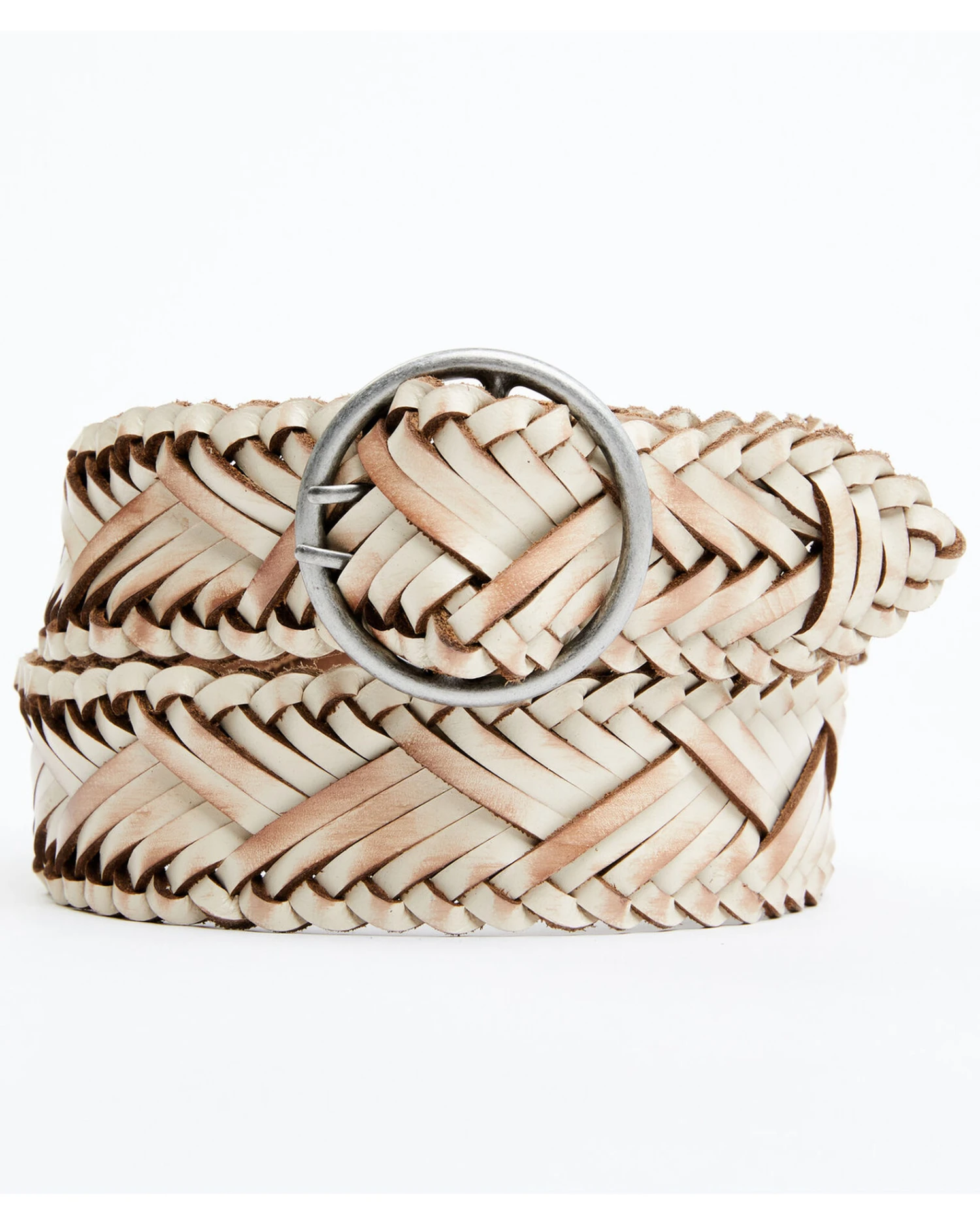 Cleo + Wolf Women's Double Prong Braided Leather Belt 3 Cleo + Wolf Women's Double Prong Braided Leather Belt