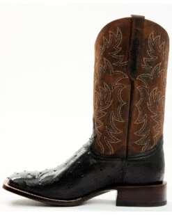 Cody James Men's Saddle Black Full-Quill Ostrich Exotic Western Boots - Broad Square Toe 11 Cody James Men's Saddle Black Full-Quill Ostrich Exotic Western Boots - Broad Square Toe -Twisted X Sales 2000359778 001 P3