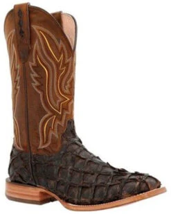 Durango Men's Exotic Pirarucu Skin Western Boots - Broad Square Toe