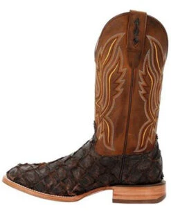 Durango Men's Exotic Pirarucu Skin Western Boots - Broad Square Toe -Twisted X Sales 2000359779 201 P3