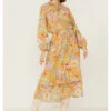 Show Me Your Mumu Women's Cait Midi Groovy Blooms Midi Dress -Twisted X Sales 2000360777 900 P1