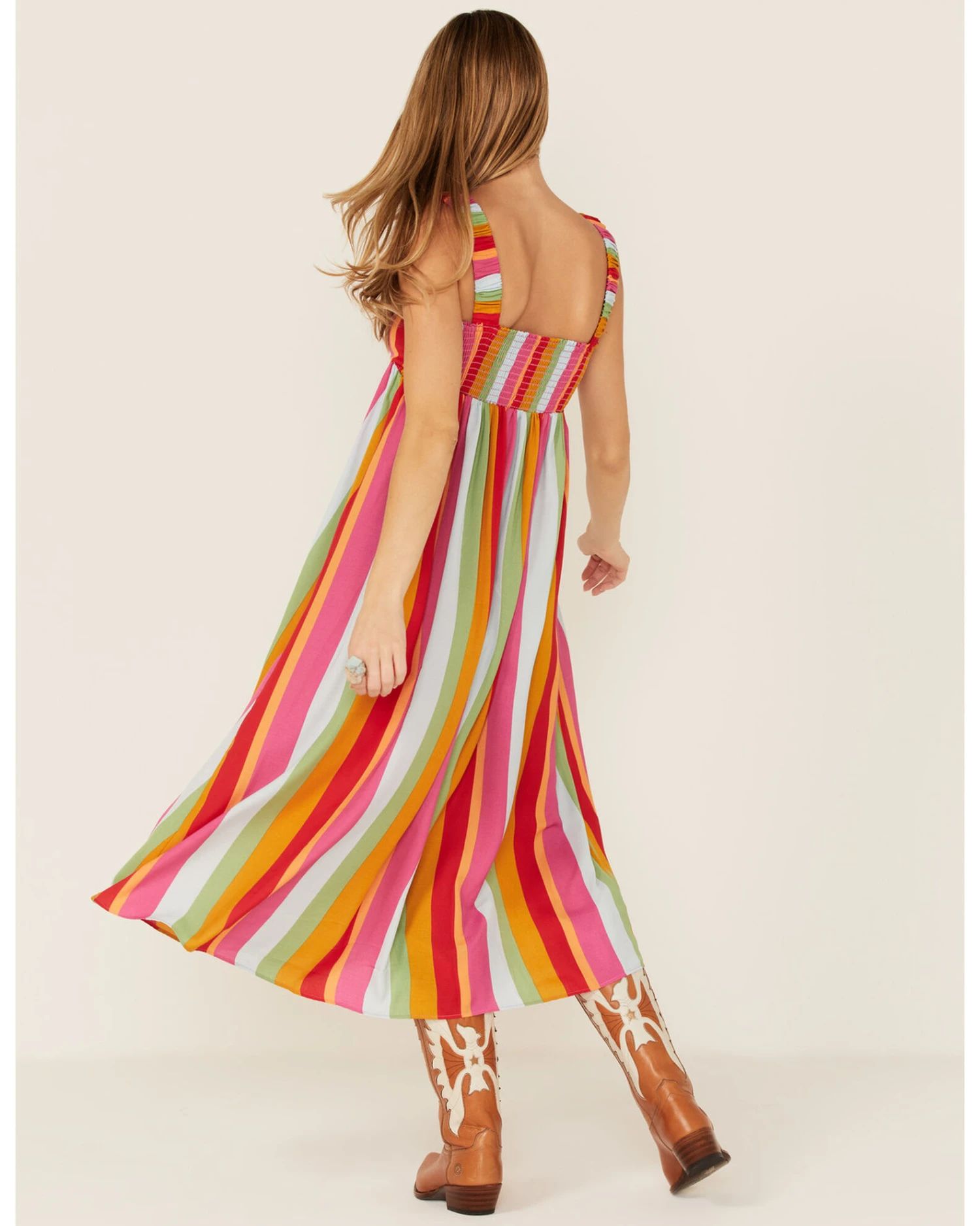Show Me Your Mumu Women's Multi Fling Midi Dress 6 Show Me Your Mumu Women's Multi Fling Midi Dress - Image 4