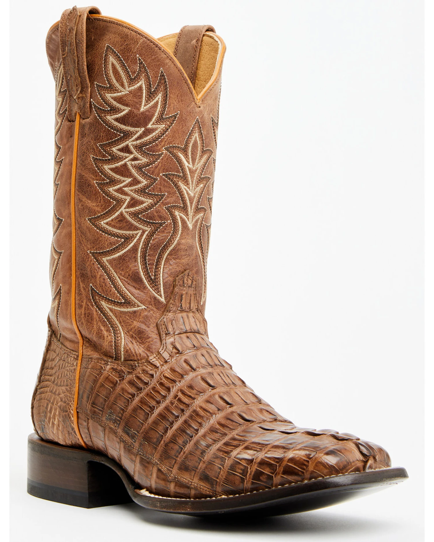 Cody James Men's Exotic Caiman Tail Western Boots - Broad Square Toe 3 Cody James Men's Exotic Caiman Tail Western Boots - Broad Square Toe
