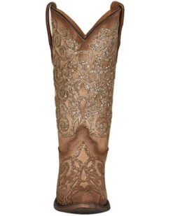 Corral Girls' Glitter Embroidery Leather Western Boot - Snip Toe -Twisted X Sales 2000361090 280 P3