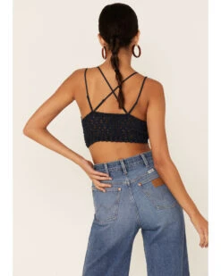 Wishlist Women's Strappy Lace Applique Scallop Lace Bralette 8 Wishlist Women's Strappy Lace Applique Scallop Lace Bralette -Twisted X Sales 2000361455 410 P3