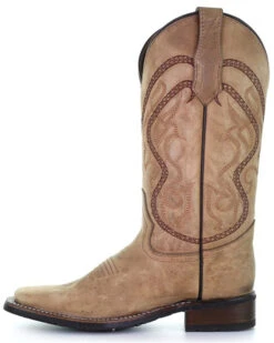 Corral Women's Saddle Embroidered Leather Western Boot - Broad Square Toe -Twisted X Sales 2000363301 280 P3