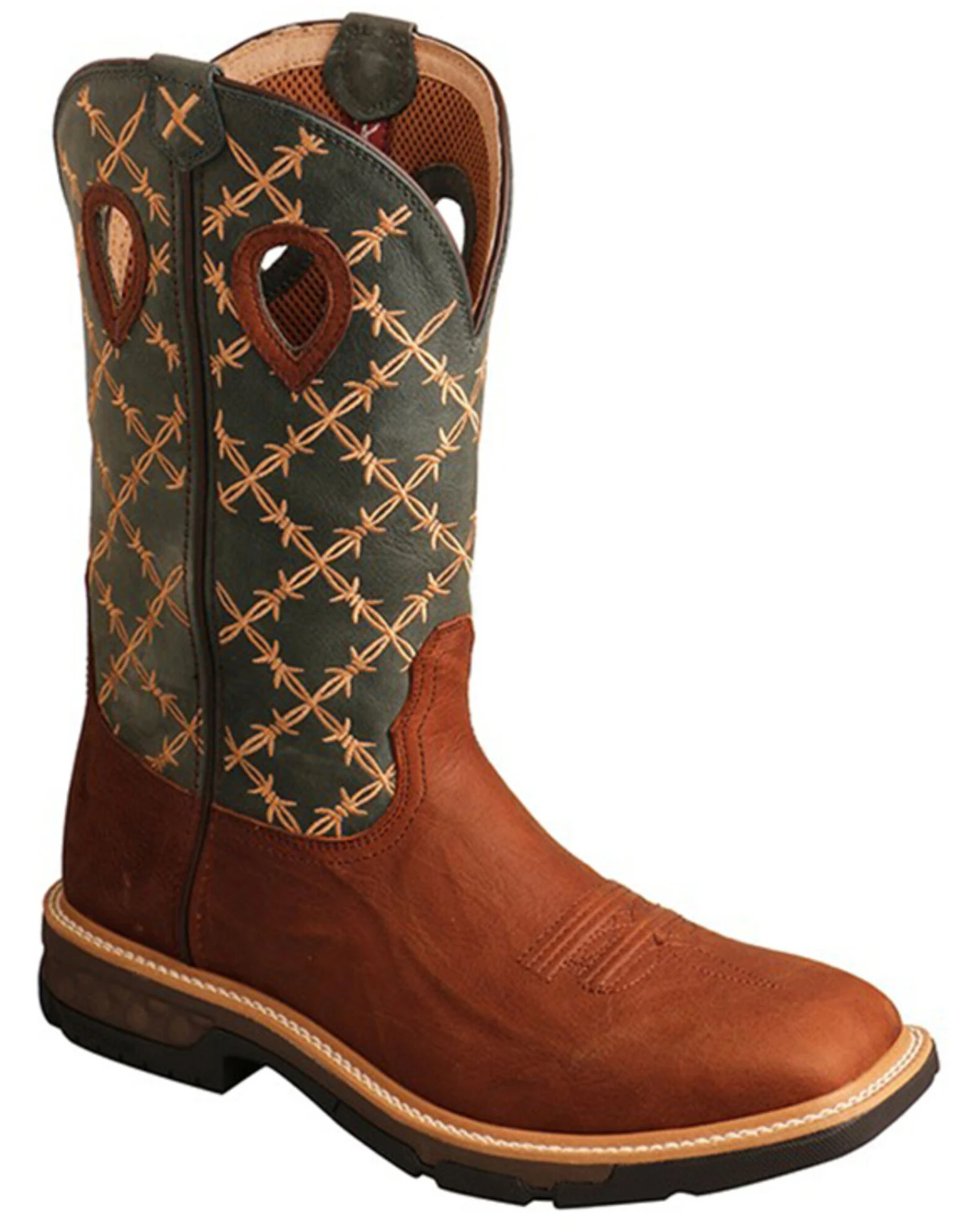 Twisted X Men's Barbed Wire Western Work Boots - Soft Toe 3 Twisted X Men's Barbed Wire Western Work Boots - Soft Toe