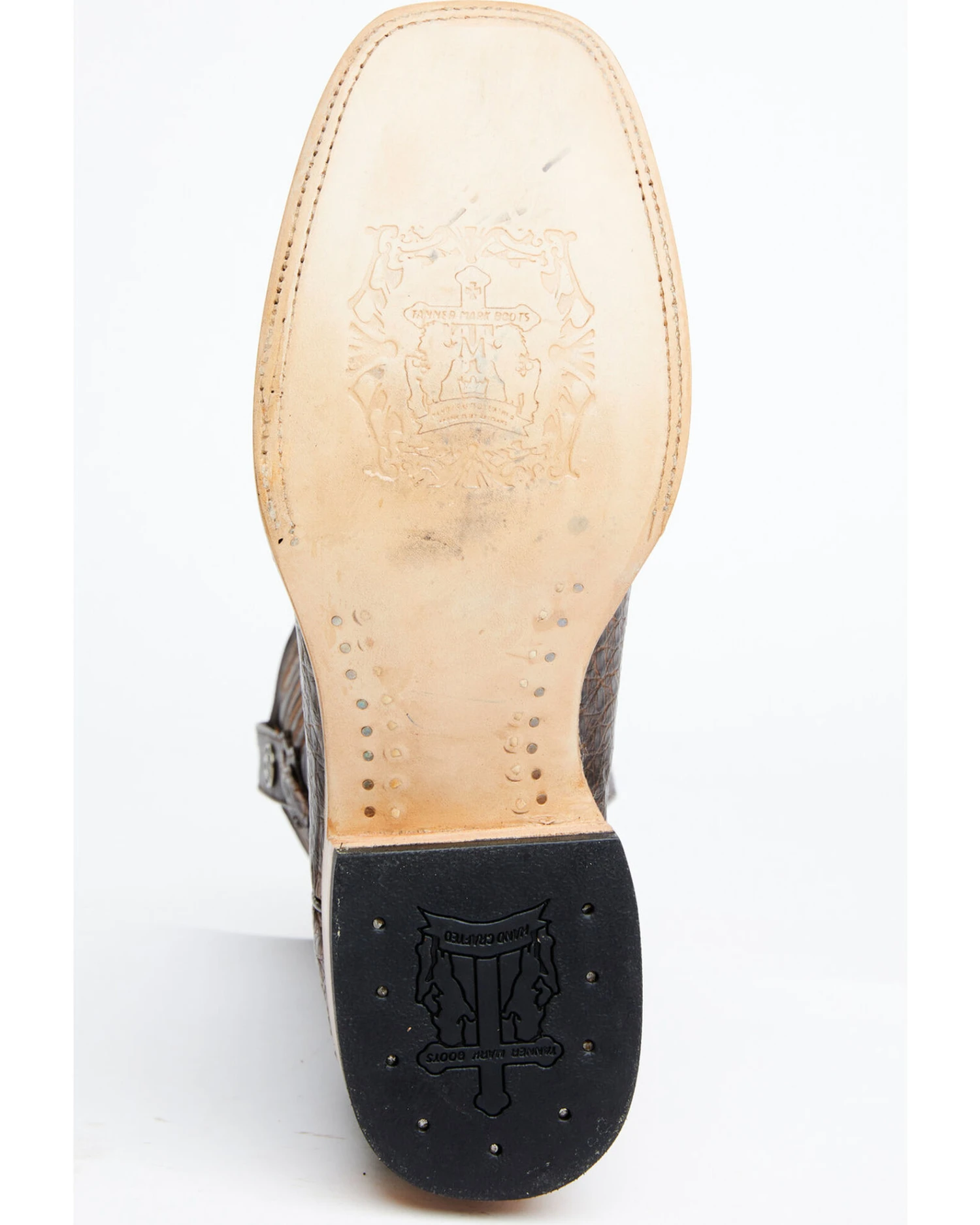 Tanner Mark Men's Shawnee Exotic Caiman Belly Western Boots - Broad Square Toe 9 Tanner Mark Men's Shawnee Exotic Caiman Belly Western Boots - Broad Square Toe - Image 7