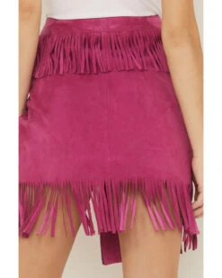 Double D Ranch Women's Chaperros Fringe Suede Skirt 9 Double D Ranch Women's Chaperros Fringe Suede Skirt -Twisted X Sales 2000364069 650 P4