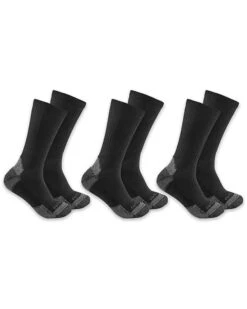 Carhartt Men's Midweight Crew Socks - 3-Pack
