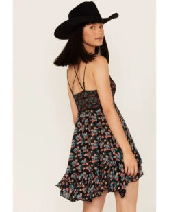 Free People Women's Adella Floral Print Sleeveless Slip Dress 9 Free People Women's Adella Floral Print Sleeveless Slip Dress -Twisted X Sales 2000366150 001 P4