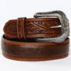 Cody James Men's Ostrich Print Tooled Belt 1 Cody James Men's Ostrich Print Tooled Belt -Twisted X Sales 2000366776 200 P1