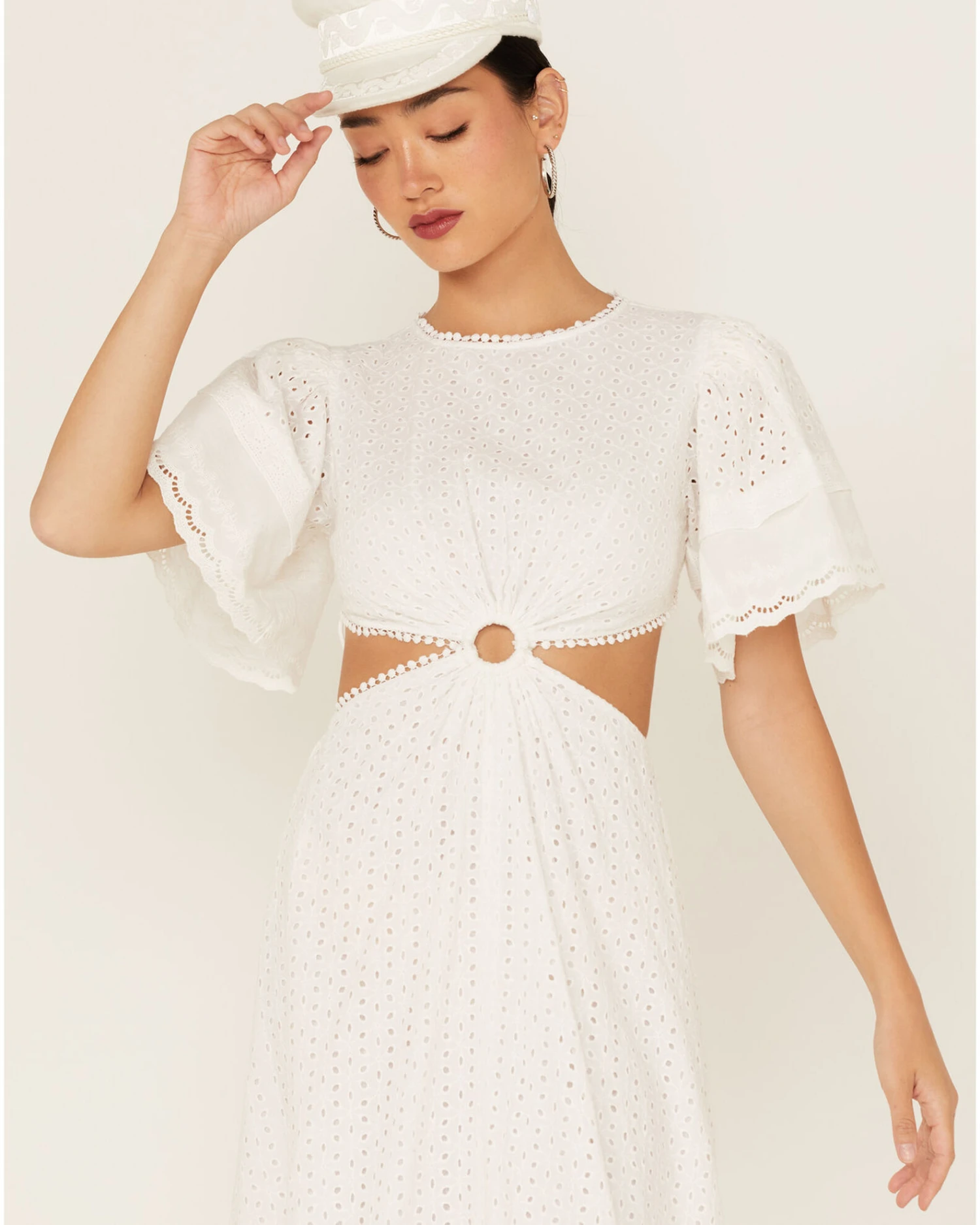 Maia Bergman Women's Ori Crochet Eyelet Open Back Maxi Dress 5 Maia Bergman Women's Ori Crochet Eyelet Open Back Maxi Dress - Image 3