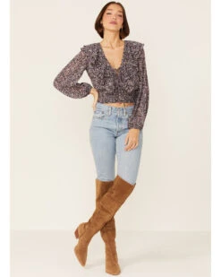 Lush Women's Floral Cinch Front Top 9 Lush Women's Floral Cinch Front Top -Twisted X Sales 2000367357 001 P4