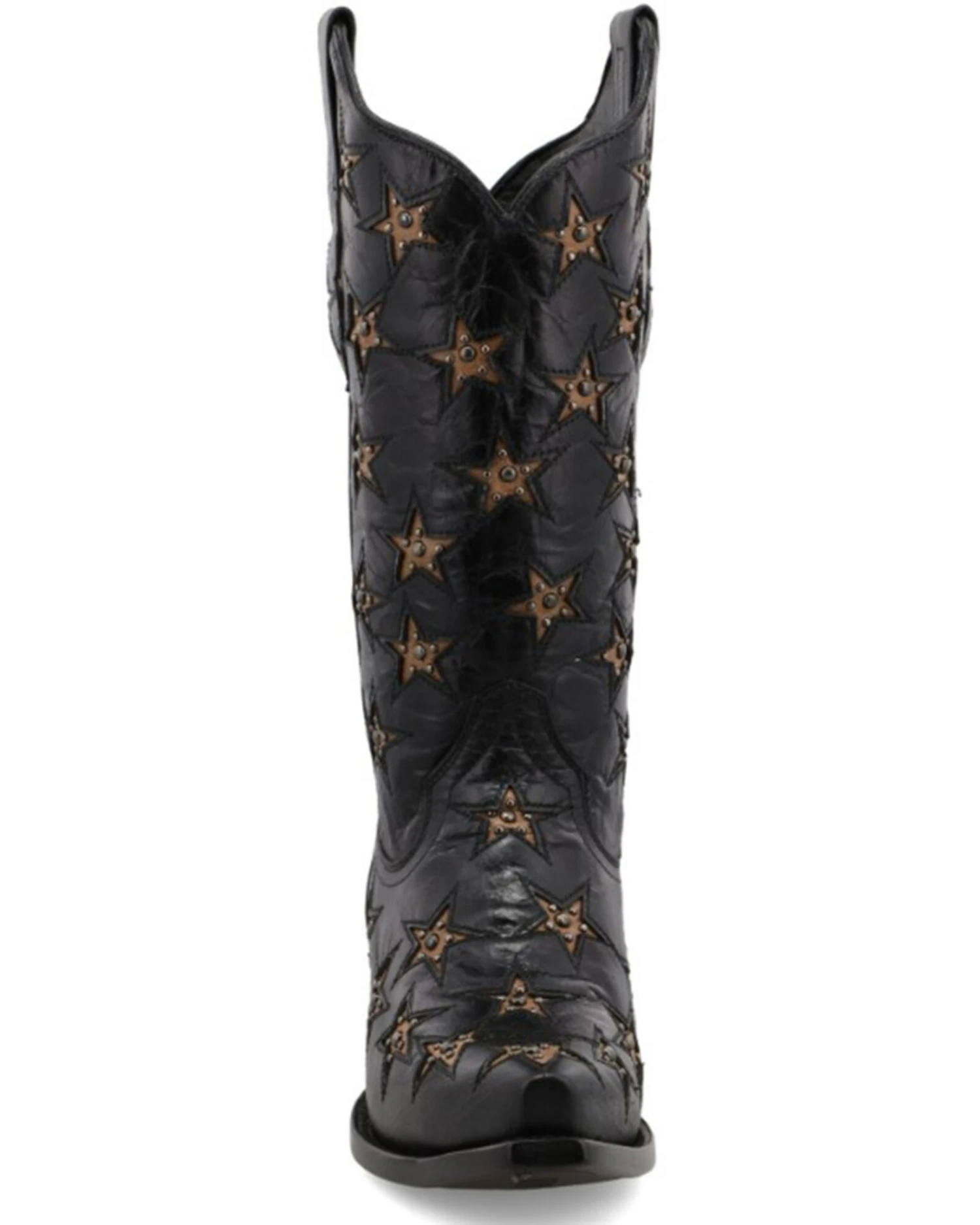 Black Star Women's Marfa Star Inlay Studded Leather Western Boot - Snip Toe 6 Black Star Women's Marfa Star Inlay Studded Leather Western Boot - Snip Toe - Image 4