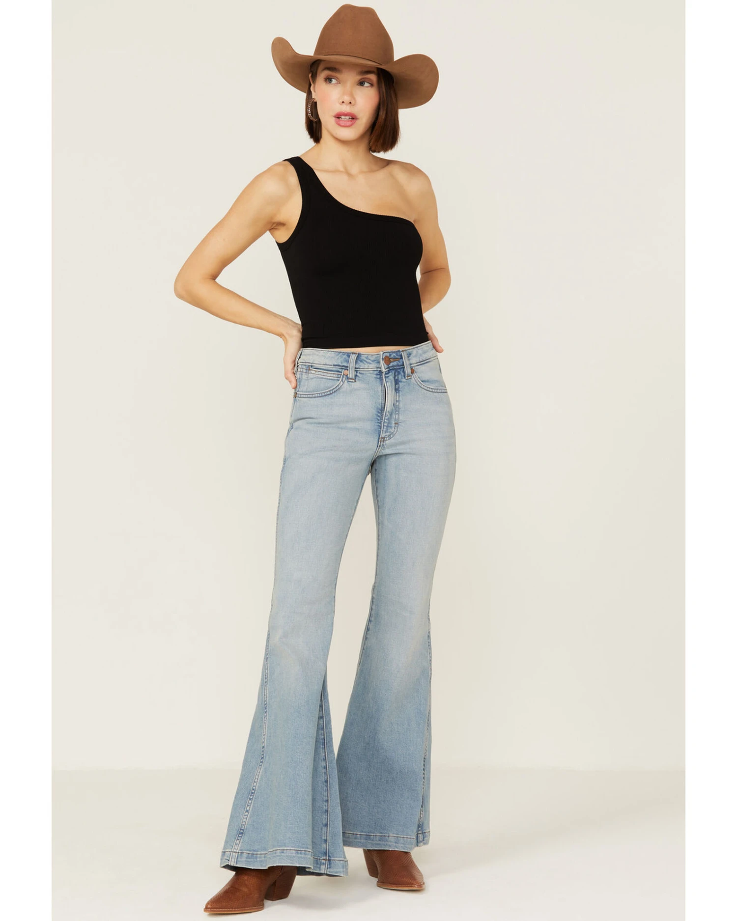 Fornia Women's Top One One Shoulder Ribbed Cami Top 6 Fornia Women's Top One One Shoulder Ribbed Cami Top - Image 4