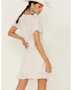 Molly Bracken Women's Floral Print Ruffle Puff Short Sleeve Mini Dress 9 Molly Bracken Women's Floral Print Ruffle Puff Short Sleeve Mini Dress -Twisted X Sales 2000368842 100 P4