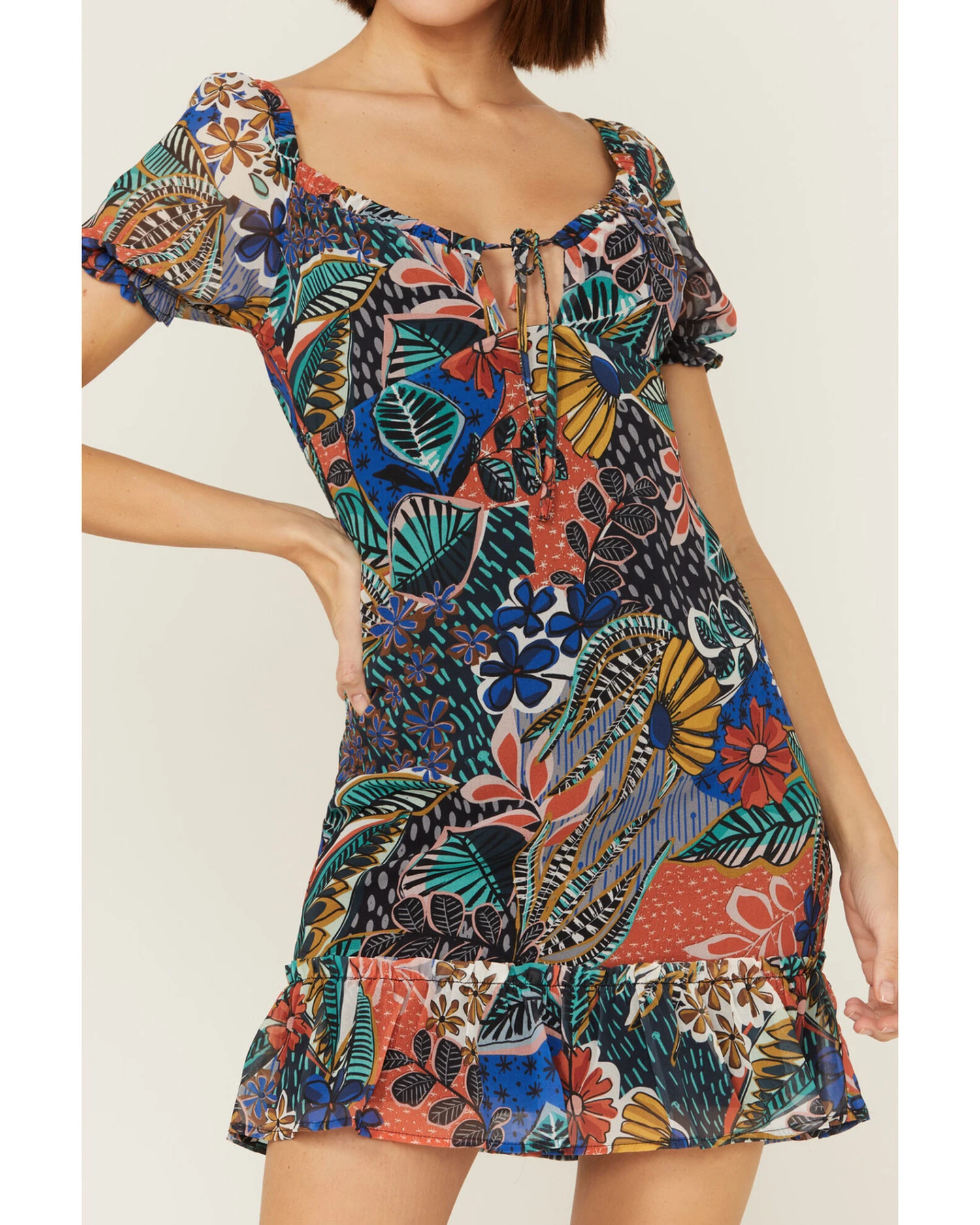 Molly Bracken Women's Summer Nights Mini Print Dress 4 Molly Bracken Women's Summer Nights Mini Print Dress - Image 2