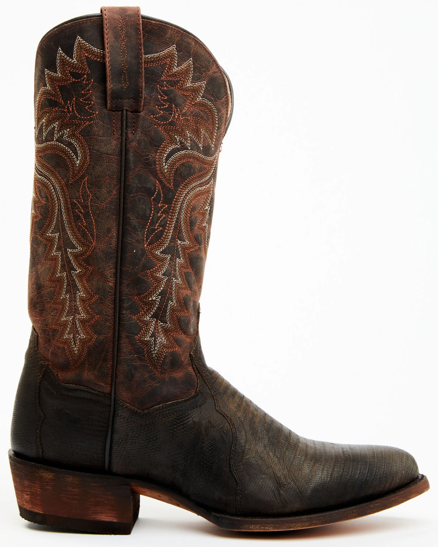 Dan Post Men's Exotic Teju Lizard Leather Tall Western Boots - Round Toe 4 Dan Post Men's Exotic Teju Lizard Leather Tall Western Boots - Round Toe - Image 2