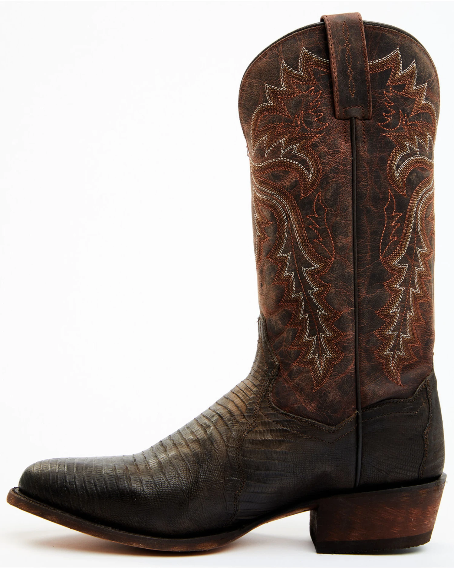 Dan Post Men's Exotic Teju Lizard Leather Tall Western Boots - Round Toe 5 Dan Post Men's Exotic Teju Lizard Leather Tall Western Boots - Round Toe - Image 3