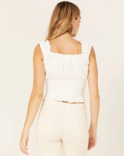 Jolt Women's Floral Embroidered Smocked Tank Top -Twisted X Sales 2000371509 105 P4