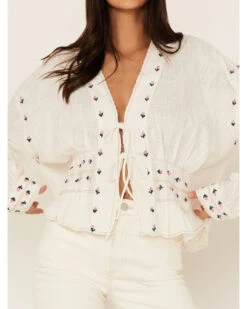 Free People Women's Kizzy Embroidered Top 8 Free People Women's Kizzy Embroidered Top -Twisted X Sales 2000371746 100 P3