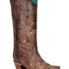 Corral Women's Floral & Butterfly Embroidered Burnished Tall Western Boots - Snip Toe 1 Corral Women's Floral & Butterfly Embroidered Burnished Tall Western Boots - Snip Toe -Twisted X Sales 2000371774 240 P1