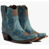 Corral Women's Flower Embroidered Ankle Western Booties - Snip Toe -Twisted X Sales 2000371822 400 P1