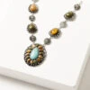 Shyanne Women's Bisbee Falls Silver & Mixed Stone Statement Necklace -Twisted X Sales 2000373637 040 P1