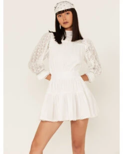 Maia Bergman Women's Nao Lace Tiered Mini Dress -Twisted X Sales 2000373865 100 P4